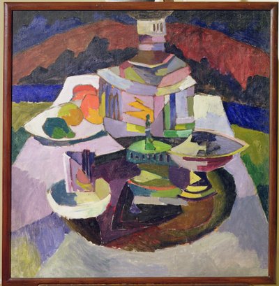 Stillleben mit Samowar, 1913 von Aristarkh Vasilievic Lentulov